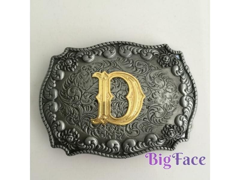 17 Different Style Western Men's Golden Initial Belt Buckles For 4cm Belt Carousel 2