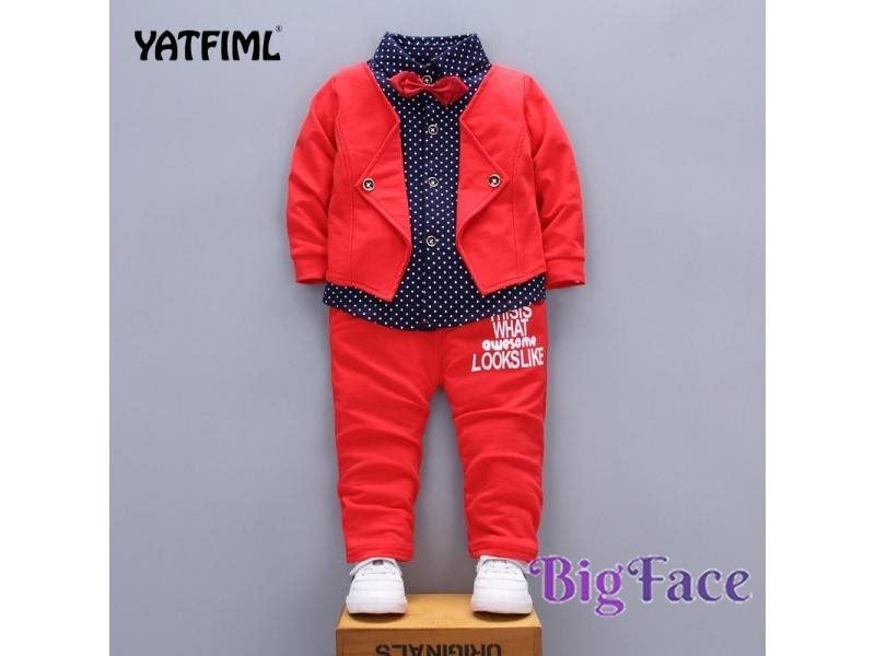 New Year's Boy Costume Top Pants Set Boy Formal Dress England Style Carousel 2