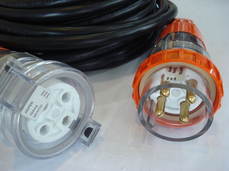 3 Phase 32 Amp Extension Lead Cord Heavy Duty E-rubber 10-30m Ext : WeldingStuff Carousel 1