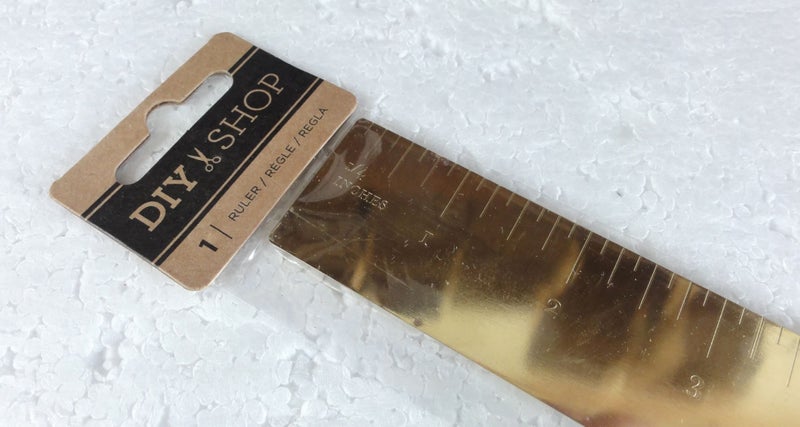 American Crafts 18 Inch Gold Ruler - AC-376323 Carousel 1