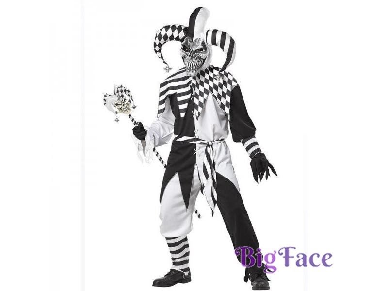 New California Costumes Nobody's Fool Hood For Men's Adult Halloween Skeleton Carousel 2