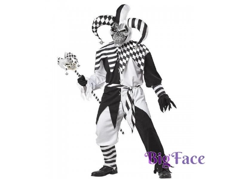 New California Costumes Nobody's Fool Hood For Men's Adult Halloween Skeleton Carousel 1