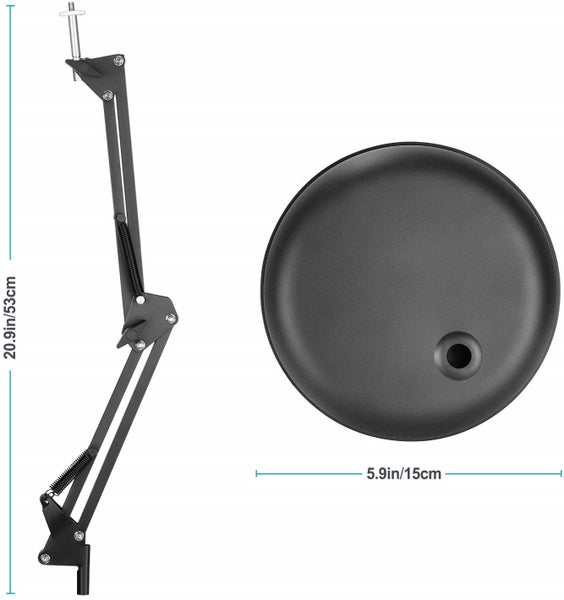 Neewer Adjustable Desktop Suspension Boom Arm Stand Holder for Logitech Webcam Carousel 6