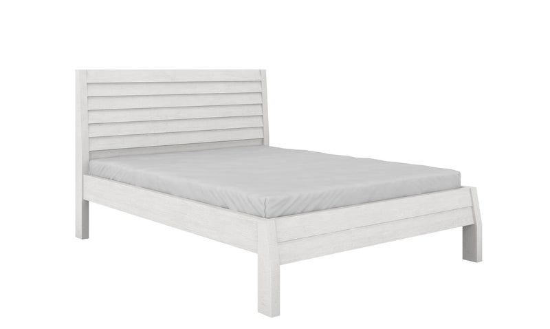AUSTIN SOLID QUEEN BED BASE SMOKE WHITE COLOUR Carousel 2