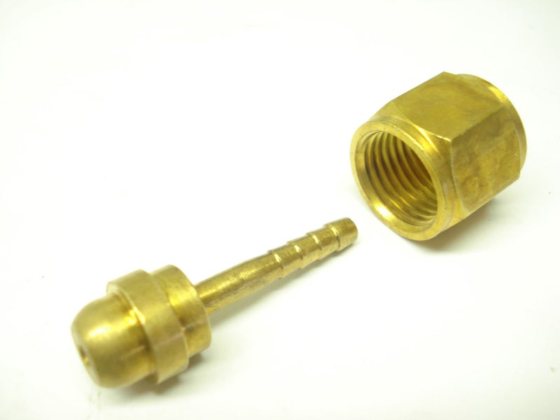 Brass hose connectors - Nut & tail thread sizes 9/16 & 5/8" UNF : WeldingStuff Carousel 2
