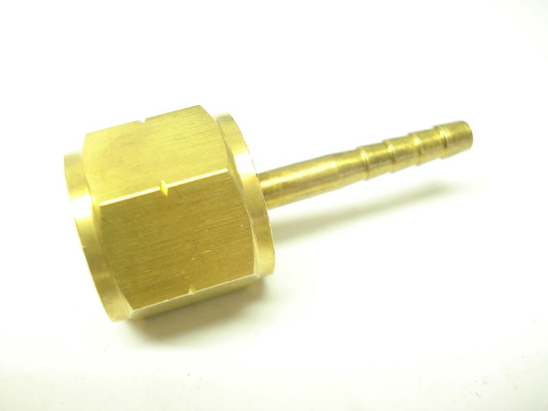 Brass hose connectors - Nut & tail thread sizes 9/16 & 5/8" UNF : WeldingStuff Carousel 1