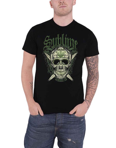Sublime T Shirt Long Beach California Band Logo new Official Mens Black Carousel 1