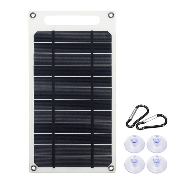 10W 6V 1500mA Monocrystalline Solar Panel USB Mobile Phone Photovoltaic Charging Carousel 1