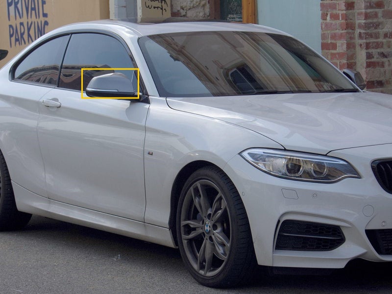 2-Series F22 MK1 2014-2018 Coupe 2D M3Look Mirror Cover Dark Gray for BMW Carousel 3