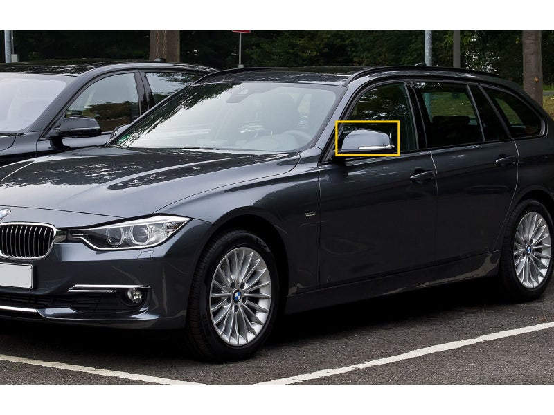 3-Series F31 MK6 2013-2018 Touring 5D M3Look Mirror Cover Dark Gray for BMW Carousel 3