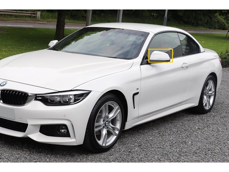 4-Series F33 MK1 2013-2018 Convertible 2D M3Look Mirror Cover Dark Gray for BMW Carousel 3