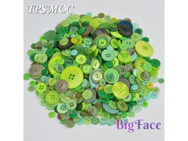 TPSMOC Mix Size 50 Gram DIY Making Hand Knitting Doll's Clothing Buttons Resin Carousel 2