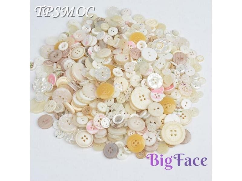 TPSMOC Mix Size 50 Gram DIY Making Hand Knitting Doll's Clothing Buttons Resin Carousel 1