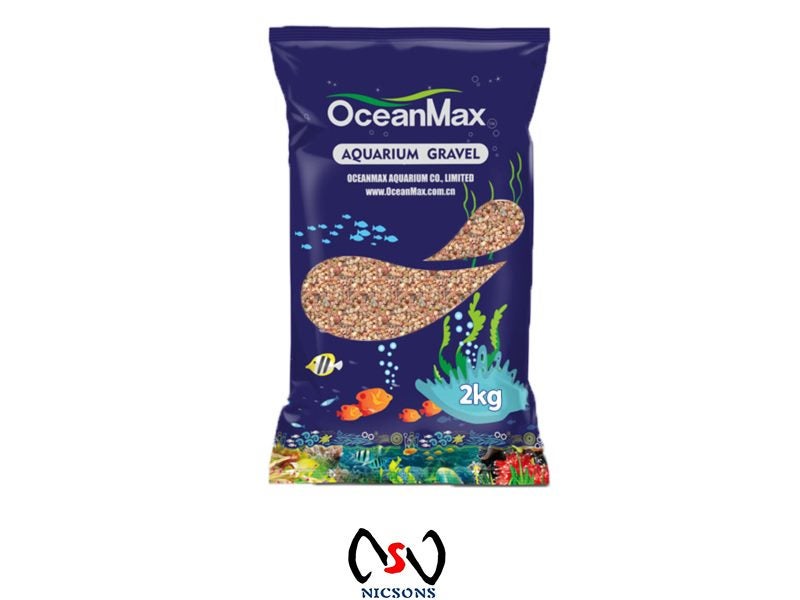 Ocean Max Aquarium Gravel 2kg Pink 4-6mm Carousel 1