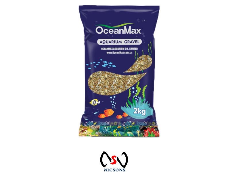 Ocean Max Aquarium Gravel 2kg Yellow 4-6mm Carousel 1