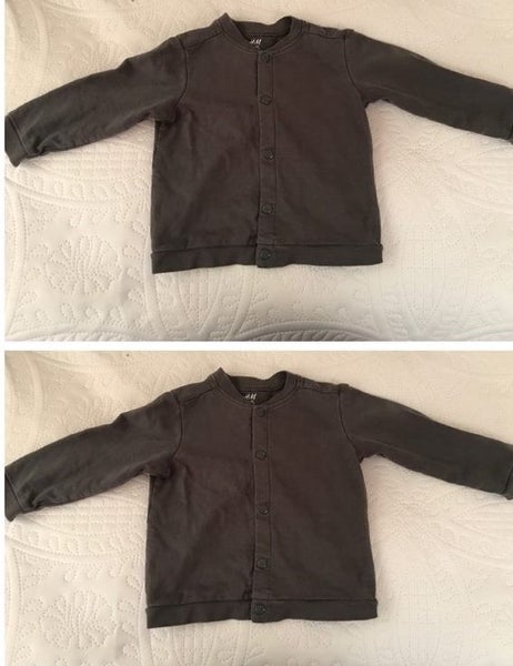 2*H&M infant long sleeve deep grey jackets (EUR 86) Carousel 1