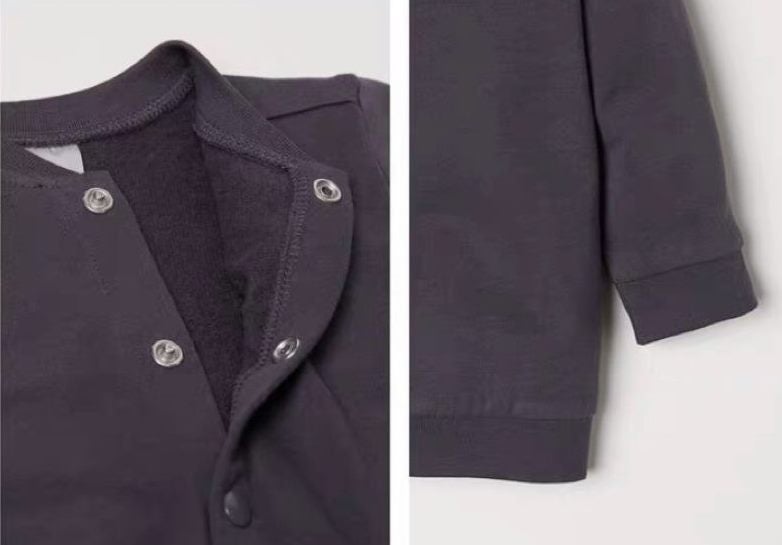 2*H&M infant long sleeve deep grey jackets (EUR 86) Carousel 3