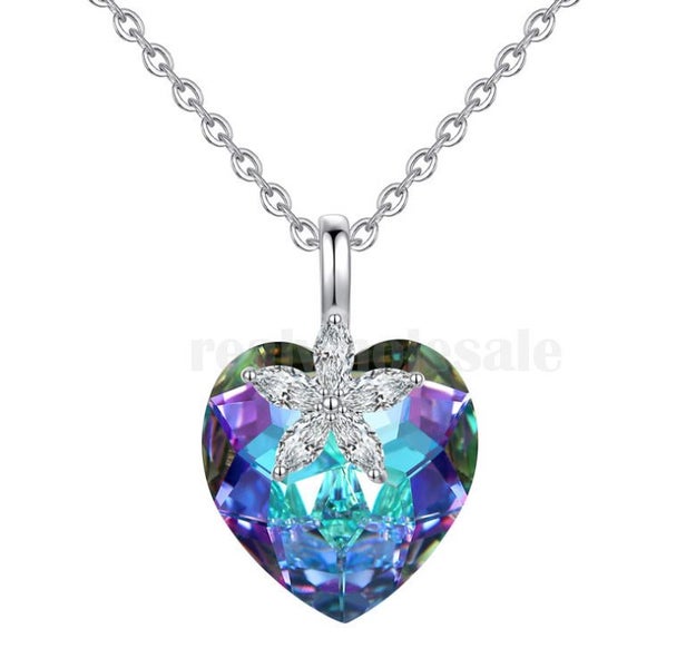 Gorgeous Crystal Heart Necklace Carousel 1