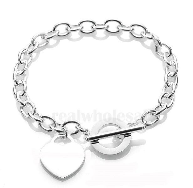 Stainless Steel Heart Bracelet Carousel 1