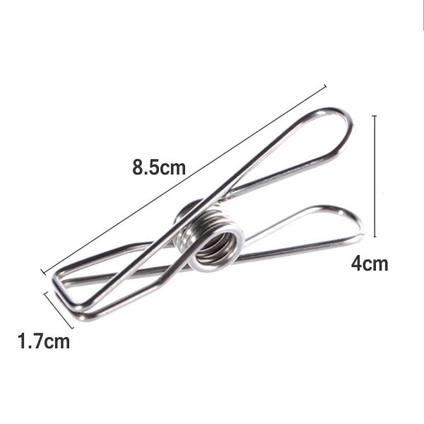 40pcs Stainless Steel Clothes pegs 8.5cm Length Carousel 2