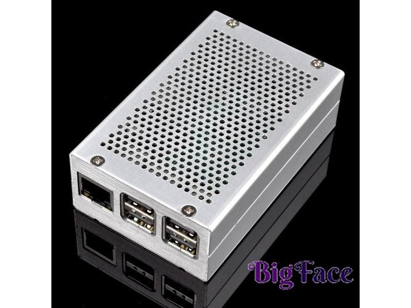 Raspberry Pi 3 Aluminum/Silver Metal Enclosure For Model B B Carousel 1