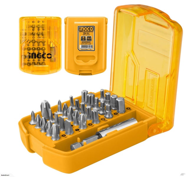 Screwdriver Bits Set 30pc INGCO Carousel 1