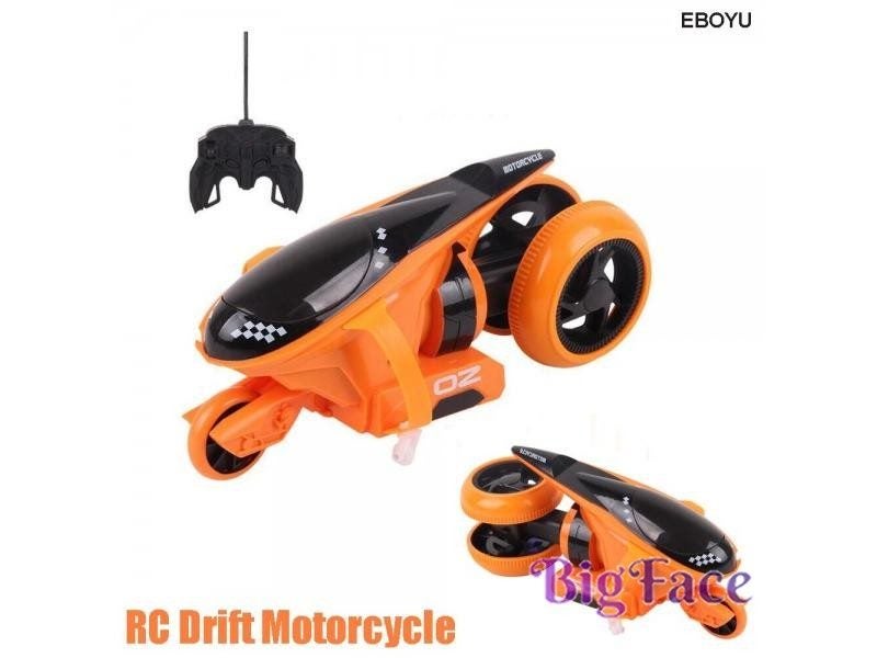 EBOYU QF100 2CH RC Motorcycle Rear Wheel Drive 360-Degree Drift Motorcycle Carousel 1