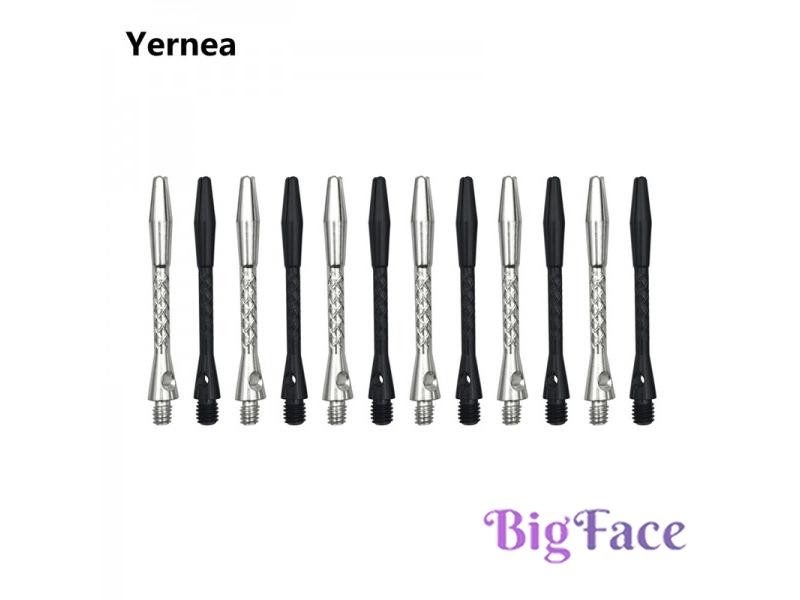 Yernea 6Pcs/Lot Darts Shaft Aluminium Alloy 45mm Silvery White Black Carousel 2