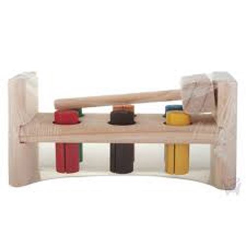 NZ MADE WOODEN PEG AND HAMMER SET Carousel 1