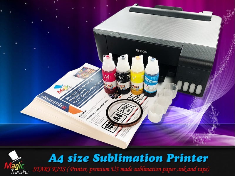 A4 size Sublimation Printer -Starter Kits- comes with premier ink and paper Carousel 1