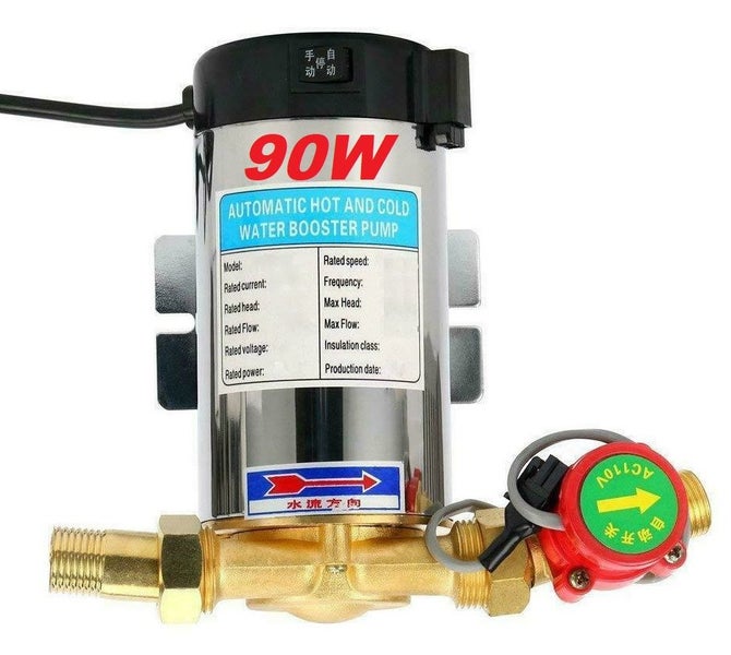 Low Pressure Shower Hot Water Booster Pump 90w Trade Me