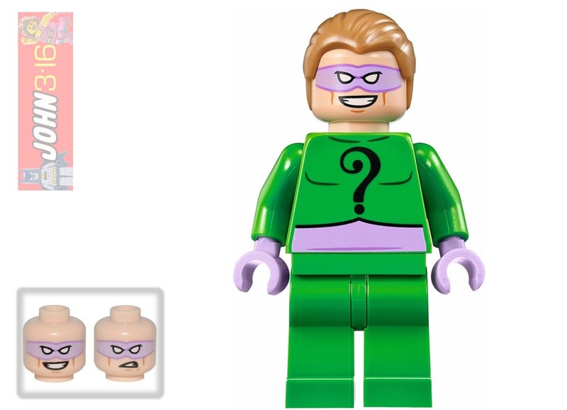 AWESOME LEGO SUPER HEROES MINIFIGURE - THE RIDDLER (CLASSIC TV SERIES VERSION) Carousel 1
