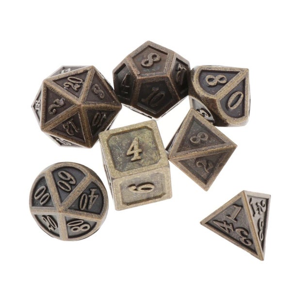 Dungeons and Dragons(DND) Metal dice set Carousel 1