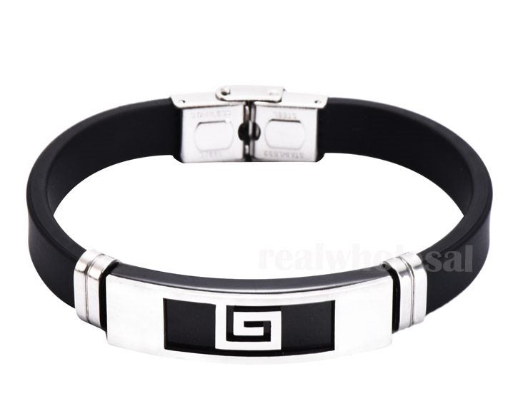 Fashion Bracelet - Stainless Steel Silicone Bracelet Carousel 1