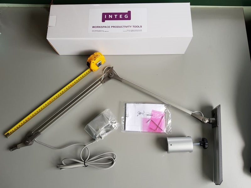 Integ LED task light with desk clamp Carousel 2