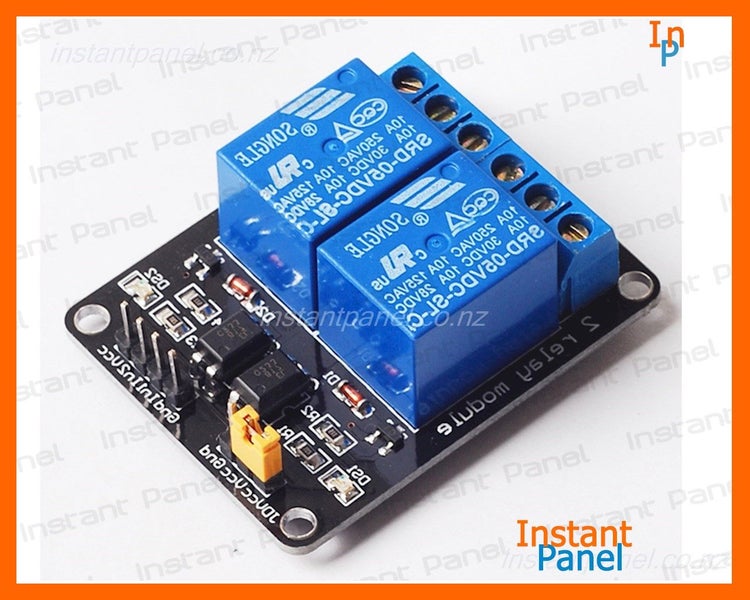 Relay Module 2 Channels Isolated 3.3 or 5 V Input Carousel 1