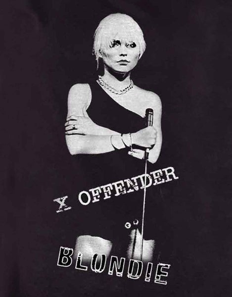 Blondie T Shirt X Offender Band Logo new Official Womens Skinny Fit Black Carousel 2