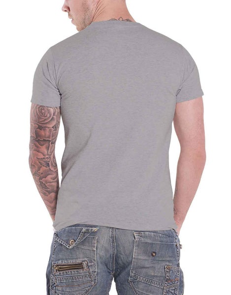 Captain Marvel T Shirt Distressed Circle Logo Official Marvel Comics Mens Grey Carousel 2