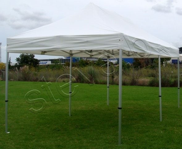 6x3m Gazebo Marquee HEAVY DUTY Alloy Pop Up Tent | WHITE 300g Waterproof Awning Carousel 1