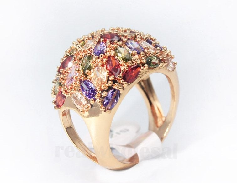 Gorgeous Multicolor Cubic Zirconia Ring __ S9 Carousel 2