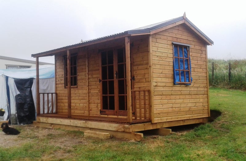 SALE, SALE, SALE! Cabin She Shed He Shed 2.400 x 4.200 plus a Veranda & Deck Carousel 2