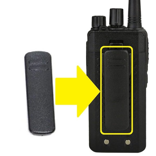 TECHOMAN TM-9C UHF PRS Radio Black Belt Clip Carousel 1