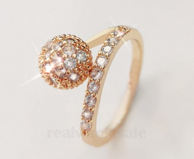 Pretty CZ Diamonds Ring Carousel 1