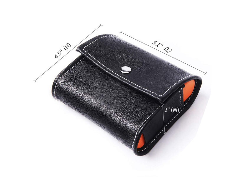 Pill Organizer Weekly Pill Box with PU Leather Carrying Case, AM/ PM/ Day/ Night Carousel 2