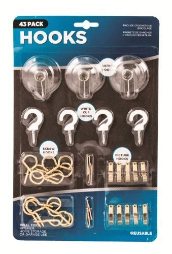 Hardware Mixed Hooks Pack (3 Packs) Carousel 1