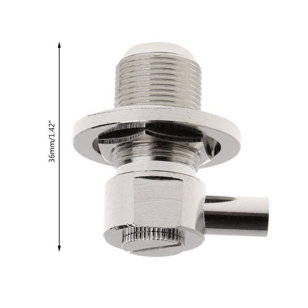 TECHOMAN SO239 Female Right Angle Antenna Base for RG58 Coaxial Cable Carousel 2