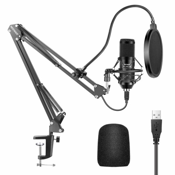 Neewer 192KHZ/24BIT USB Computer Cardioid Mic Podcast Condenser Microphone Kit Carousel 1
