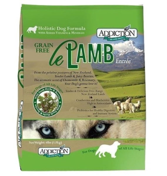 DOG FOOD ADDICTION GRAIN FREE LE LAMB 9KG Carousel 1