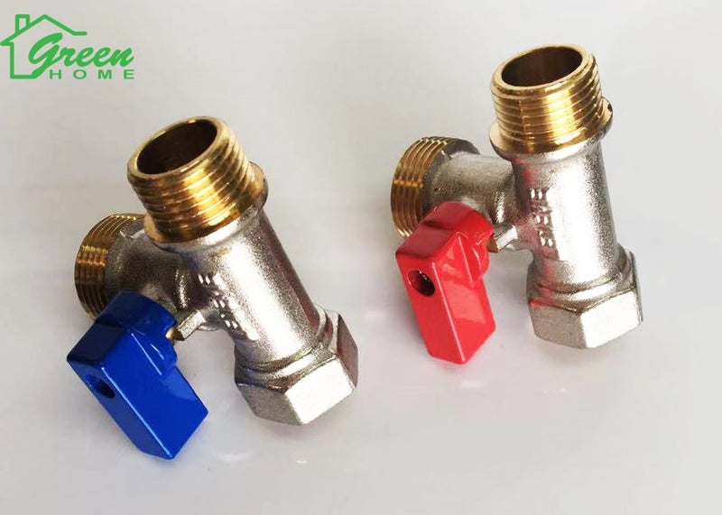 Washing Machine/Laundry Tub Diverter Valve Blue / Red Handle Carousel 1