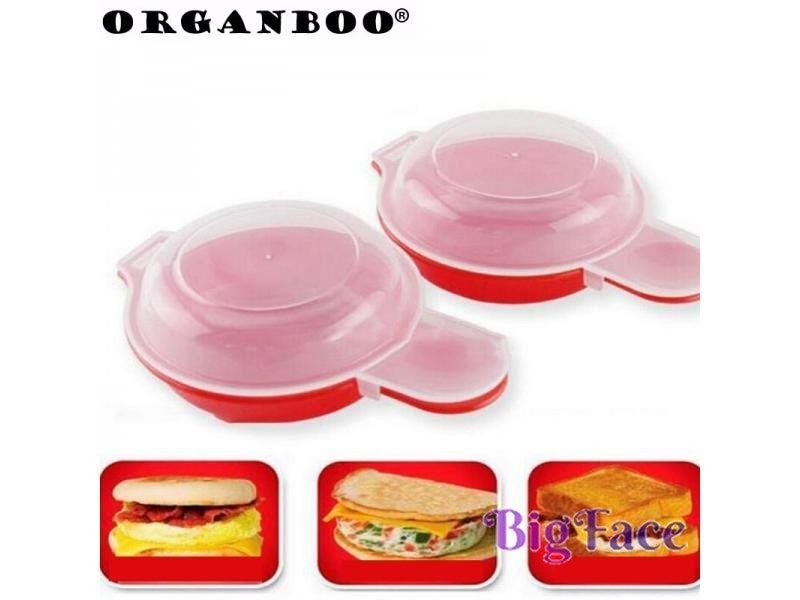 ORGANBOO 1PCS Easy Kitchen Microwave Egg Hamburg Pancake Omelet Maker Cooking Carousel 1